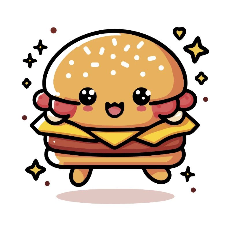 Cute Kawaii Hamburger