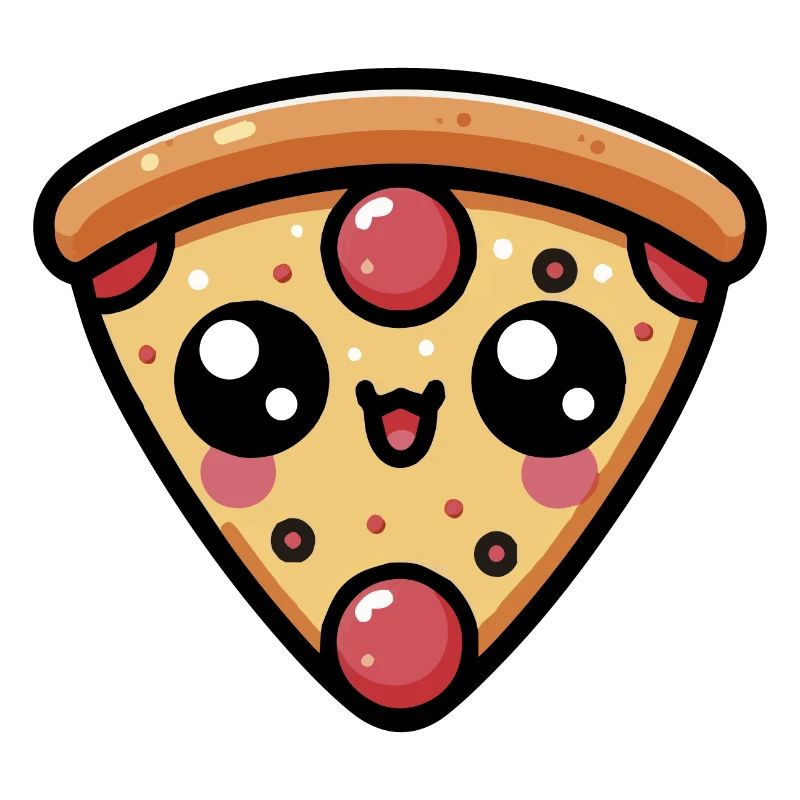 Pizza Chibi Kawaii Mignonne