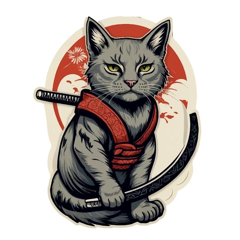 Chat samouraï