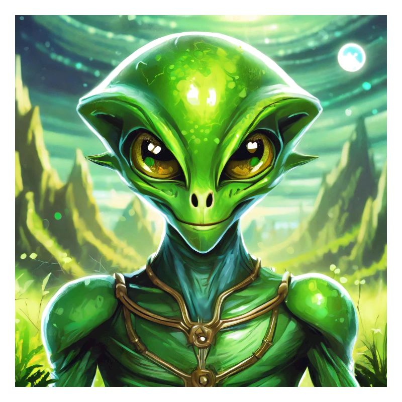 Firefly Lunar Green Alien Character