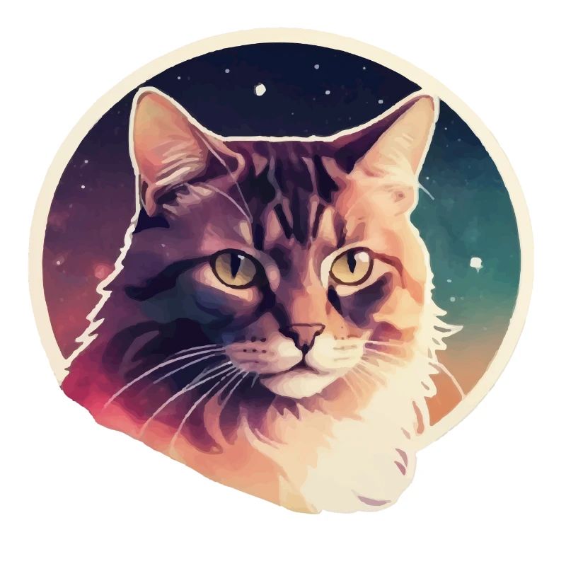 Chat dans les étoiles