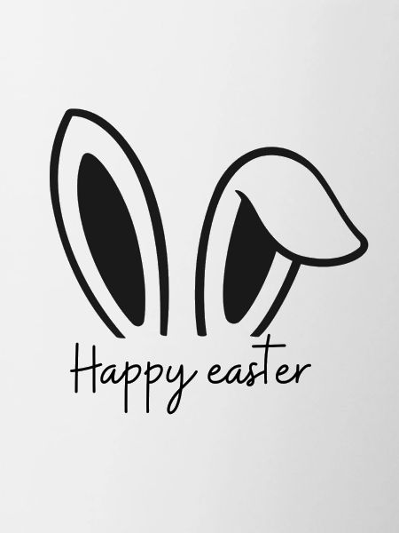 Aufdruck Happy easter