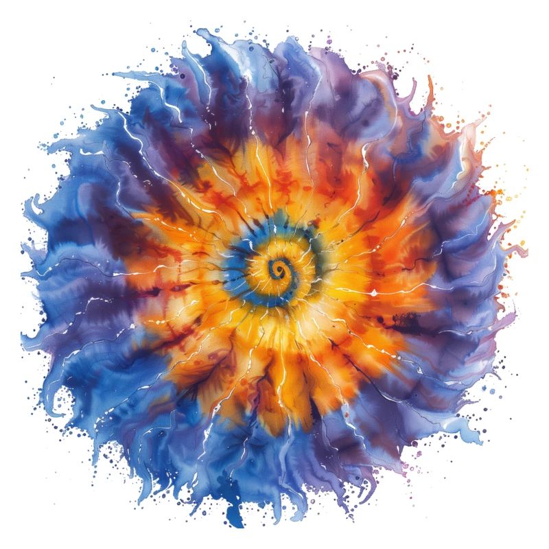 Chemise tie dye