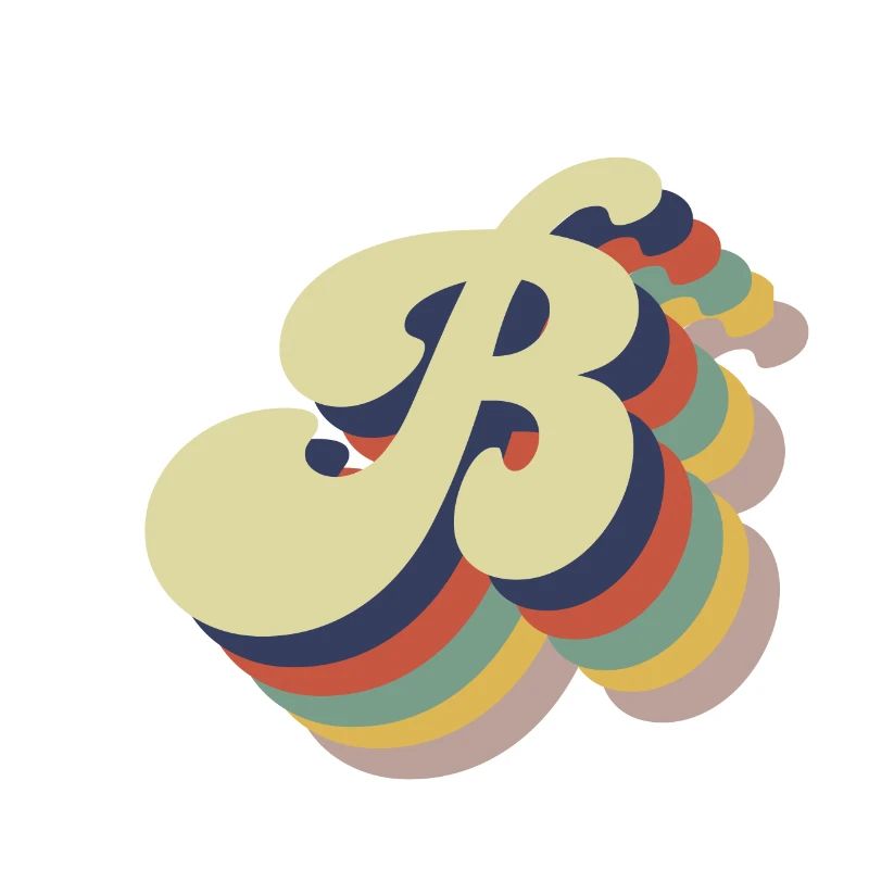 Retro Letter B
