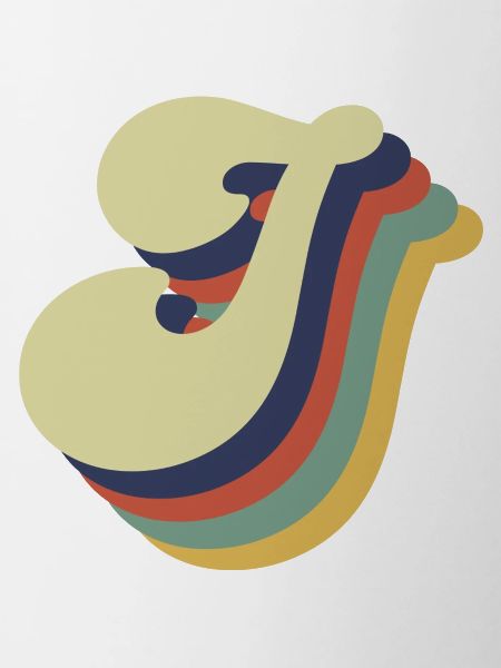 Retro J Letter