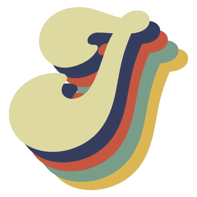Lettre j rétro