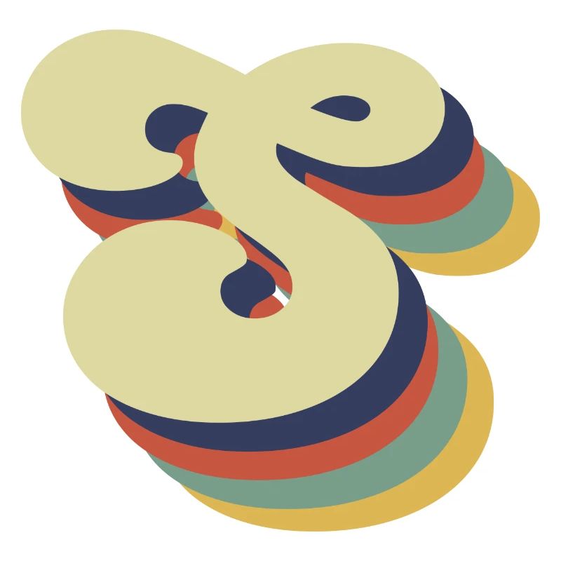 Retro S Buchstaben
