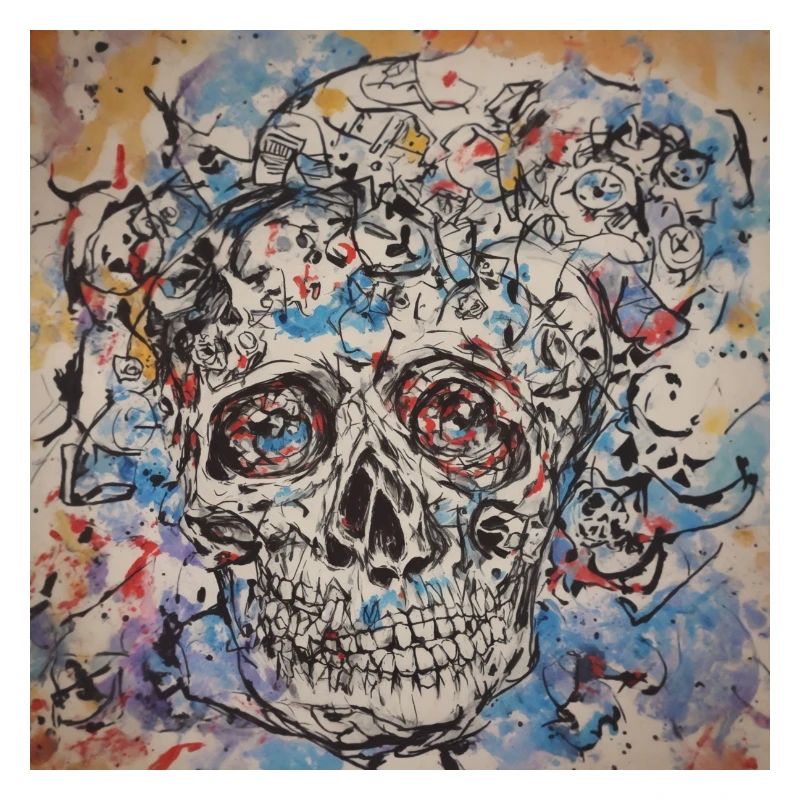 abstrakt skull Design by Benjamin Iddouche