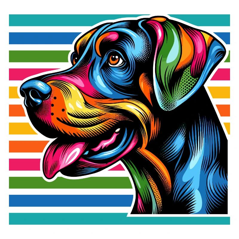 Dog Love 6 Pop Art Style
