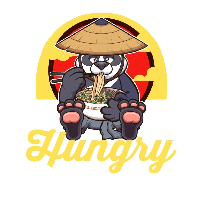 Hungry Pho Plus Cartoon Panda