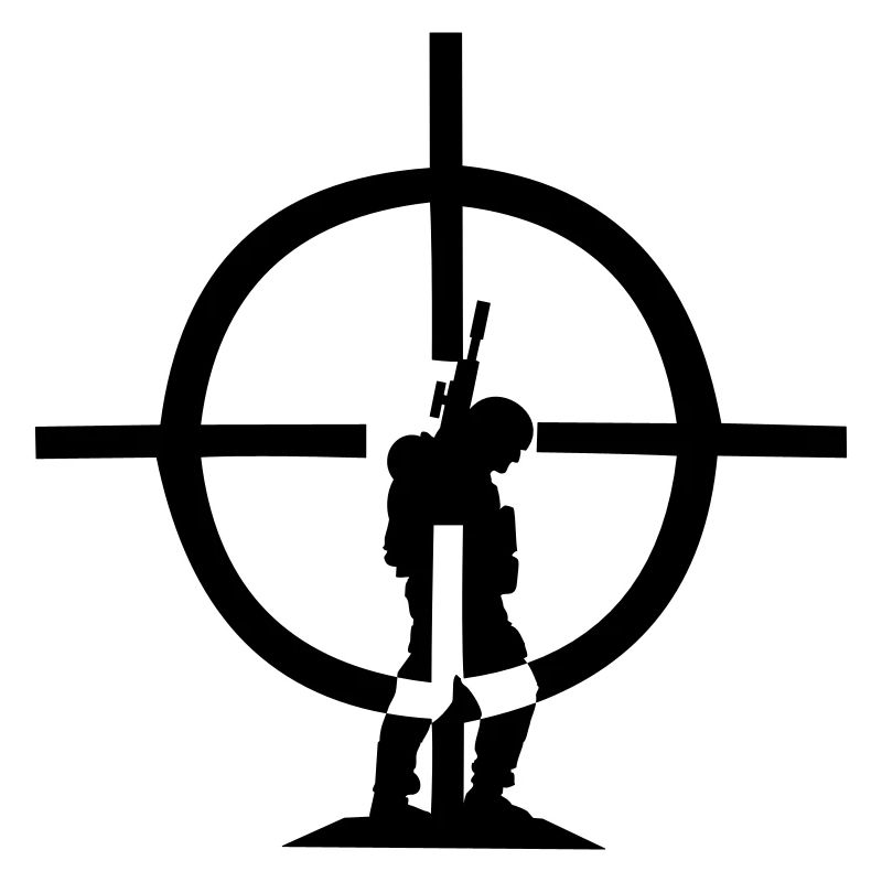 Sniper Scope Réticule Soldat Guerre Viser Hit Shoot