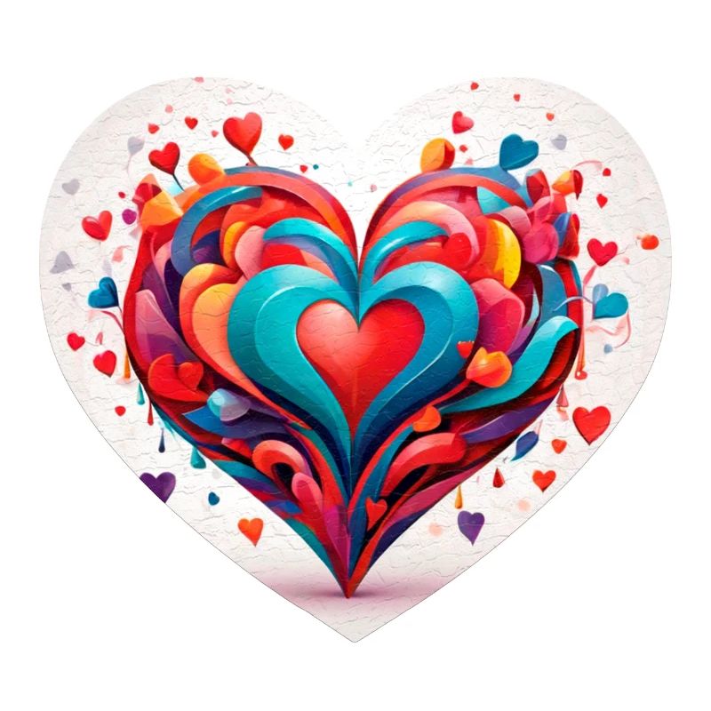 Heart with shapes
