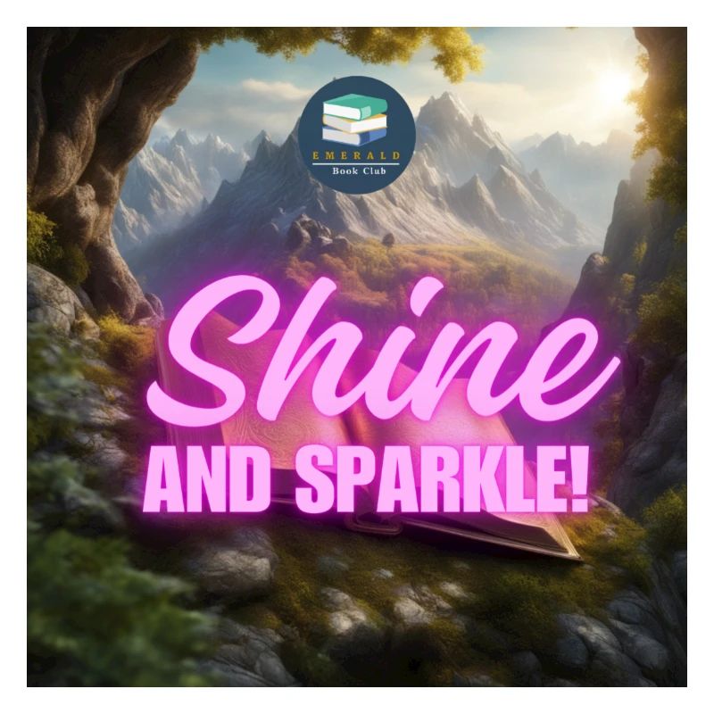 Emerald shine and sparkle