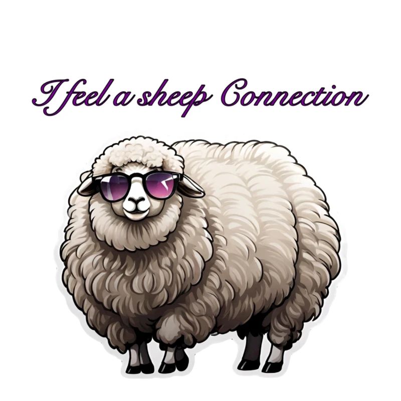 Schaf mit Sonnenbrille - I feel a sheep Connection