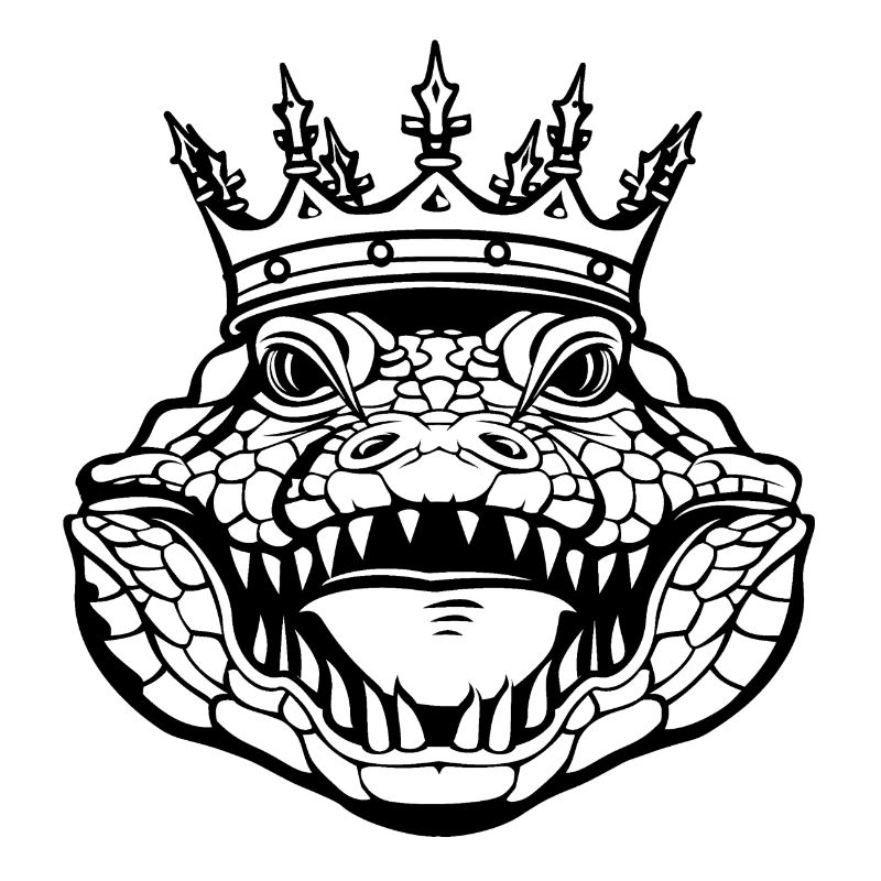 Illusion de crocodile majestueux