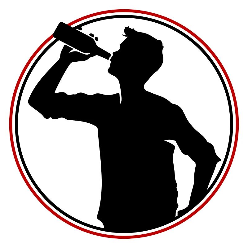 Trinker Bier Silhouette