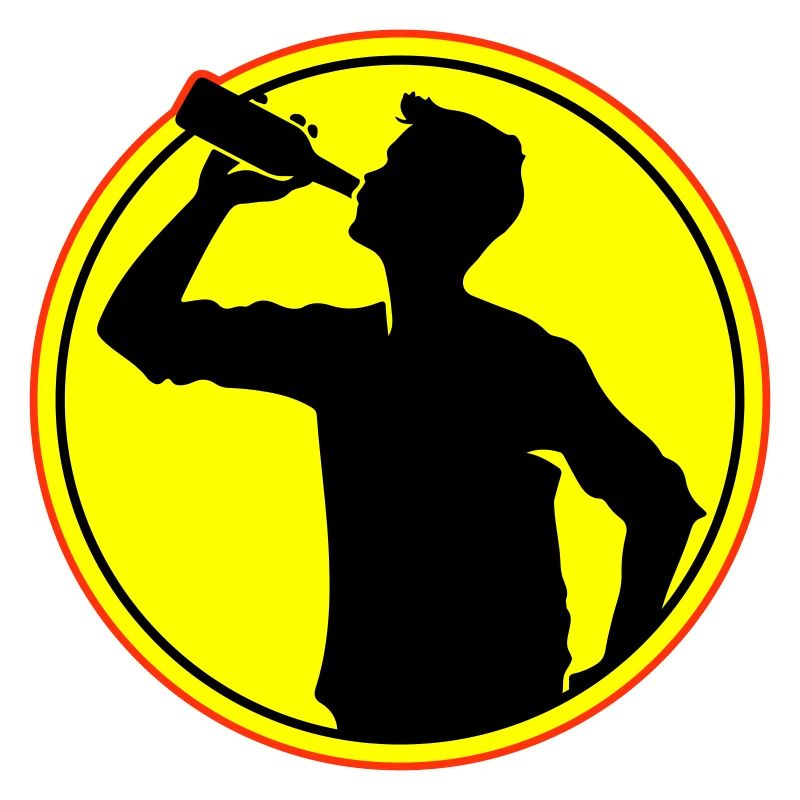 Trinker Bier Silhouette