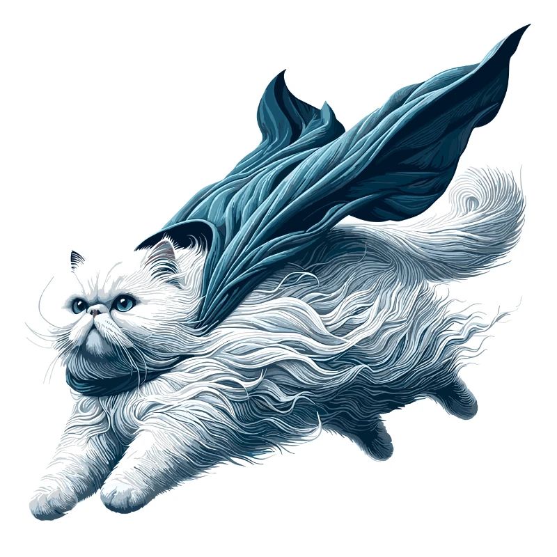 Super chat persan blanc chat persan cadeau