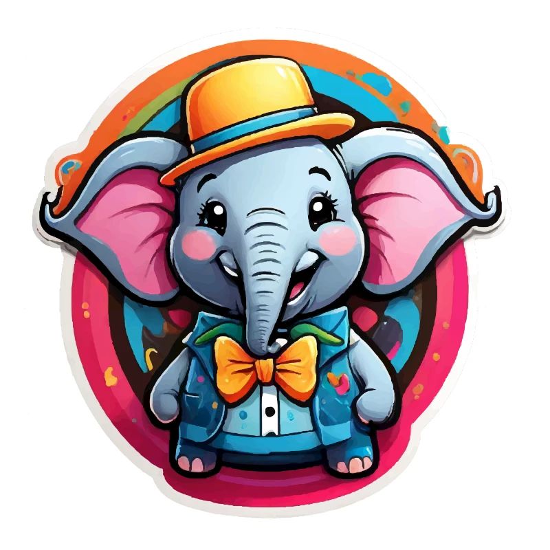 Funny Comic Elephant