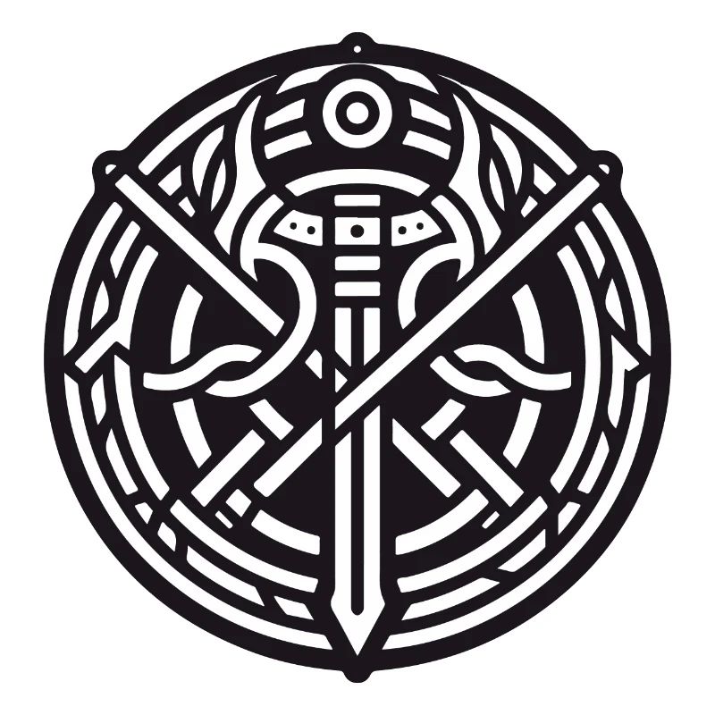 Alte Wikingersymbole Keltisch-Gälisch Version 5