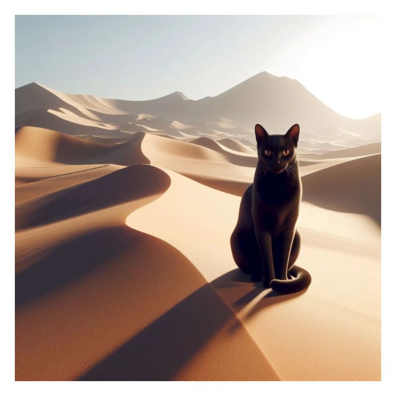 A true cat in a desert 2
