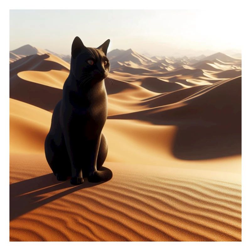 A true cat in a desert 3