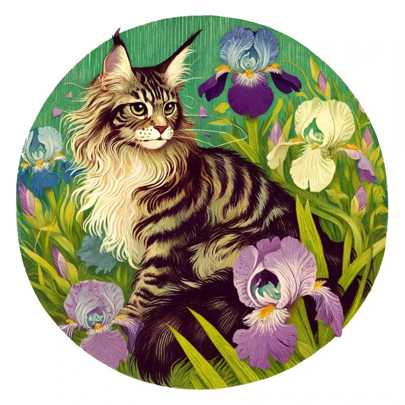 Braun getigerte Katze Iris