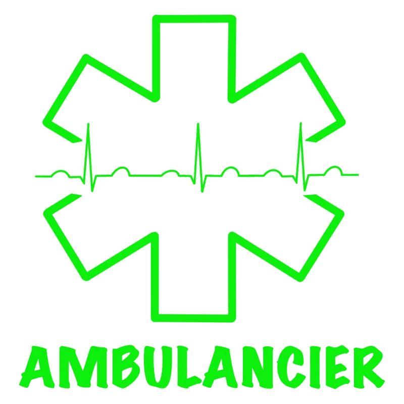 Ambulancier vert fluo