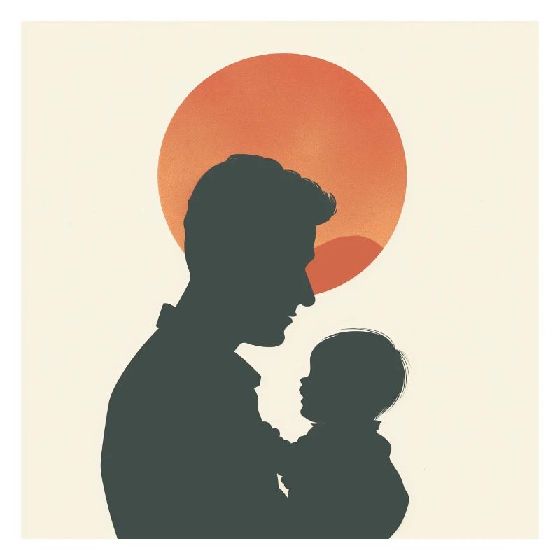 silhouette papa