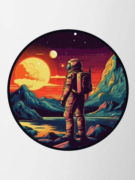 Astronaut on an alien planet