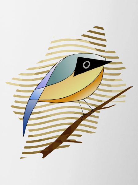 Bunter Vogel