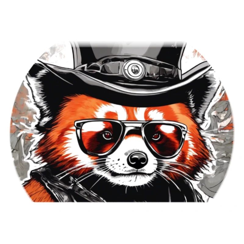 Chapeau de panda roux