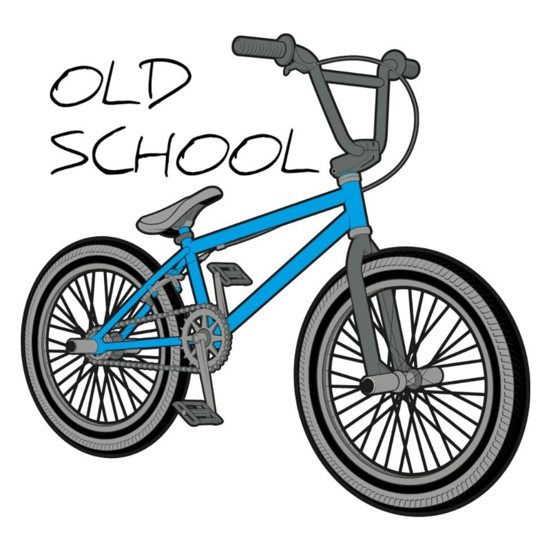 bmx old school blue