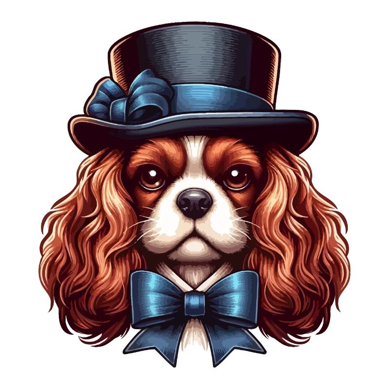 Cavalier King Charles chien Haut de forme