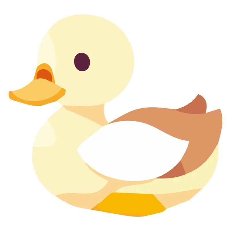 Bébé canard à bec en jaune