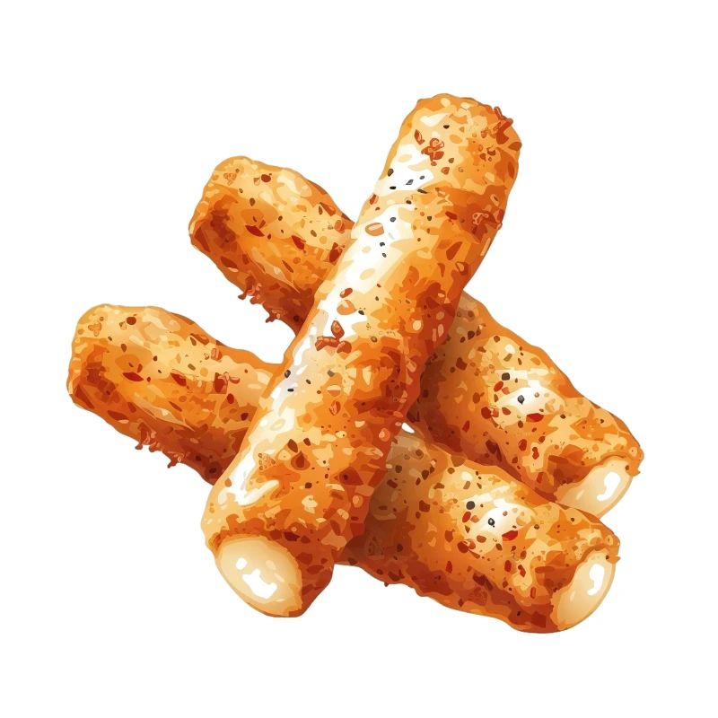 Delicious Mozzarella Sticks Graphic