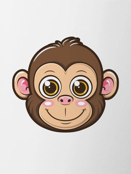 Cute Monkey Big Eyes Smile
