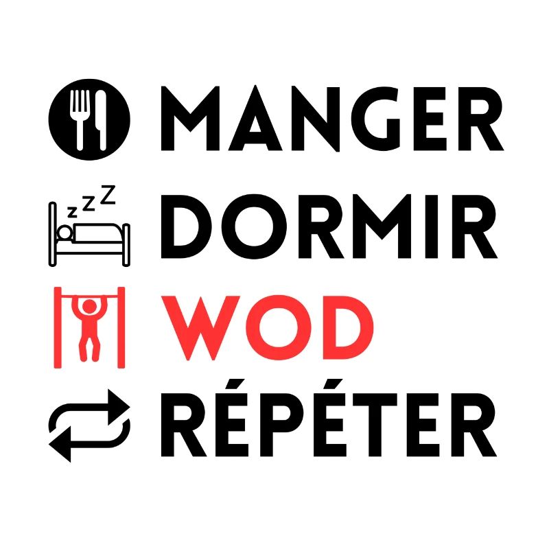 Manger dormir wod répéter