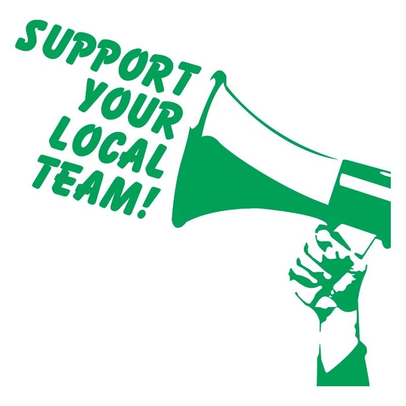Support your local team Grönsvart