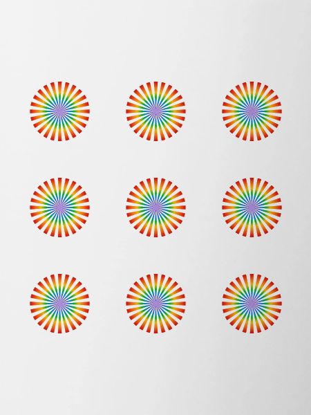 Fleurs arc-en-ciel