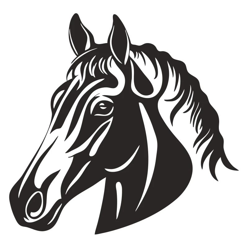 Silhouette de cheval