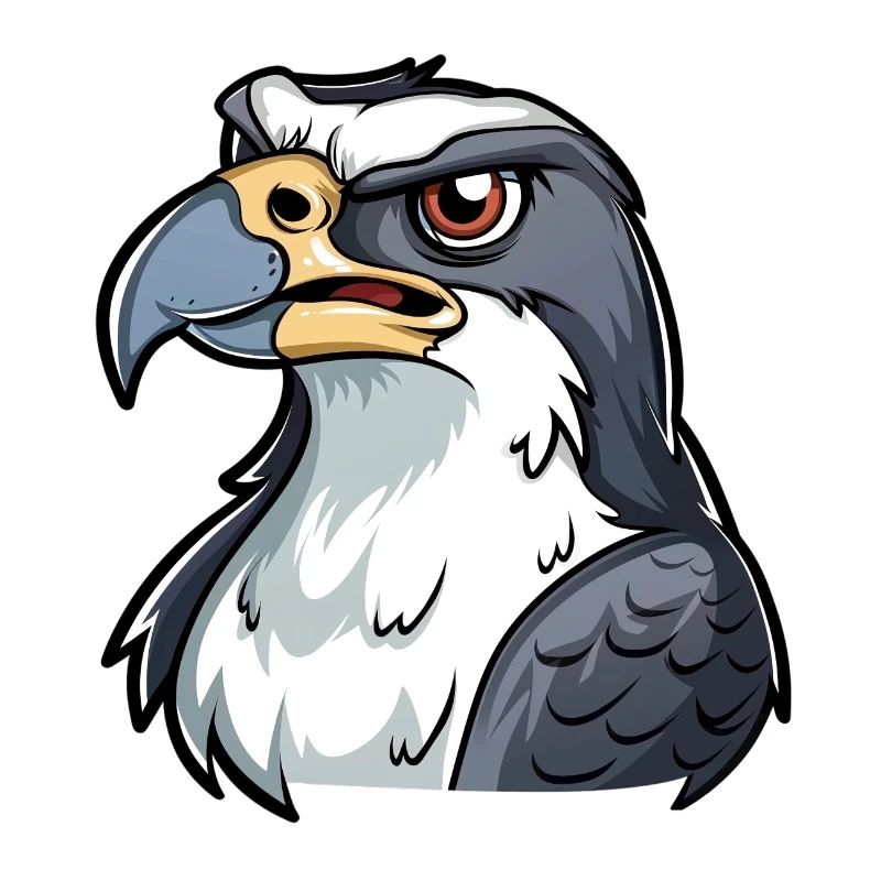 Proud eagle with a strong look