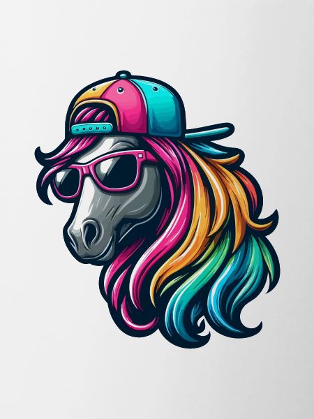 Rainbow Cool Horse