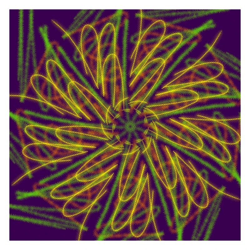 Abstract geometric colorful star design