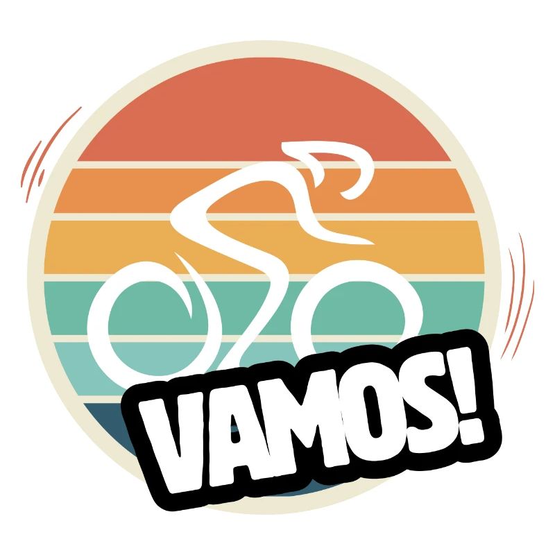 Vamos cyclisme sur route rétro