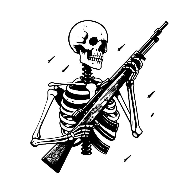 Squelette & Armes à Feu