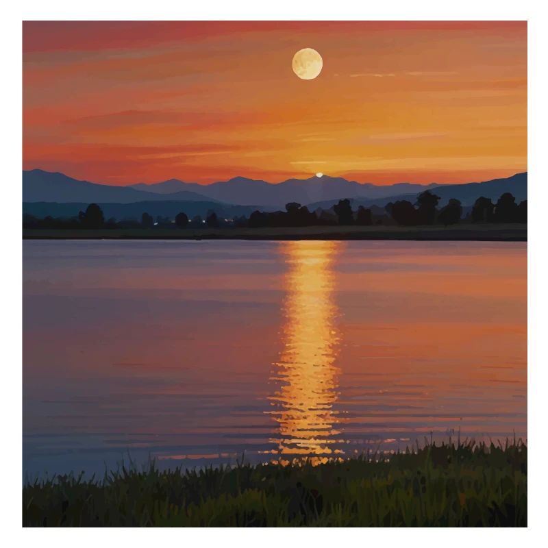 Paysage Coucher De Soleil