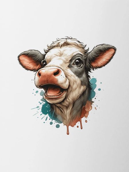 Vache heureuse
