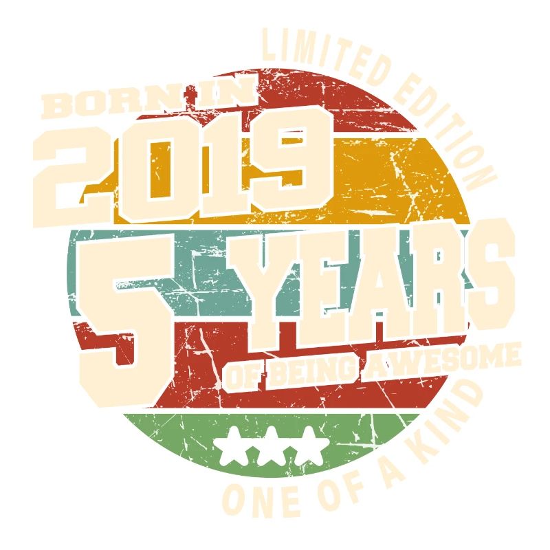 2019 Vintage Retro Classique 5 ans