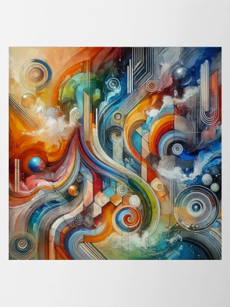 Lively River - Abstract Painting